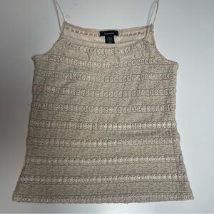 Express cream lace cami